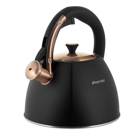 Чайник 3 л. из нержавеющей стали со свистком Kamille KM 0864