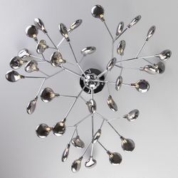 Потолочная люстра Bogate's Lamella 556 хром / дымчатый