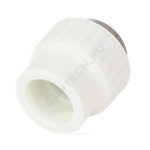 Муфта PP-R комбинированная белая Дн 110х4" ВР под ключ VALFEX 10134110
