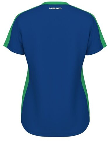 Женская футболка футболка Head TieBreak T-Shirt - королевский синий