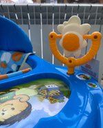 Ходунки "Солнышко С", 7 колес, муз. игрушки, колеса силикон (Alis) (синий)