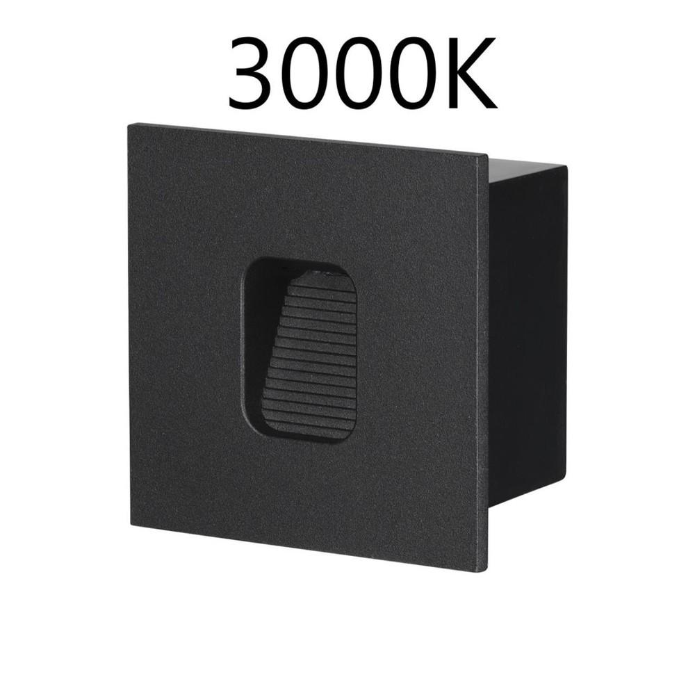 6650/1WL3 NATURE ODL25 695 черный/металл Подсветка для лестниц IP65 LED 1W 3000K 60° AC85-265V VITTY