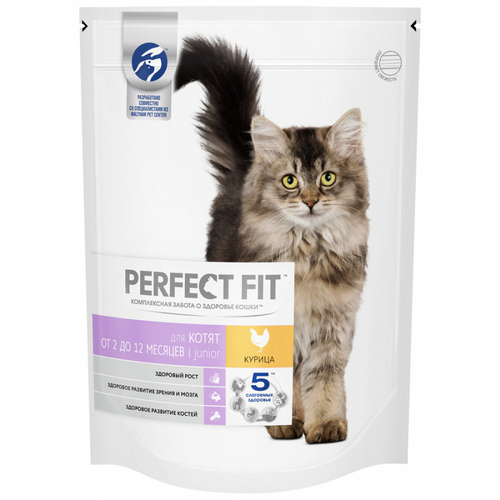 Сухой корм Perfect Fit Junior для котят, с курицей, 650 г