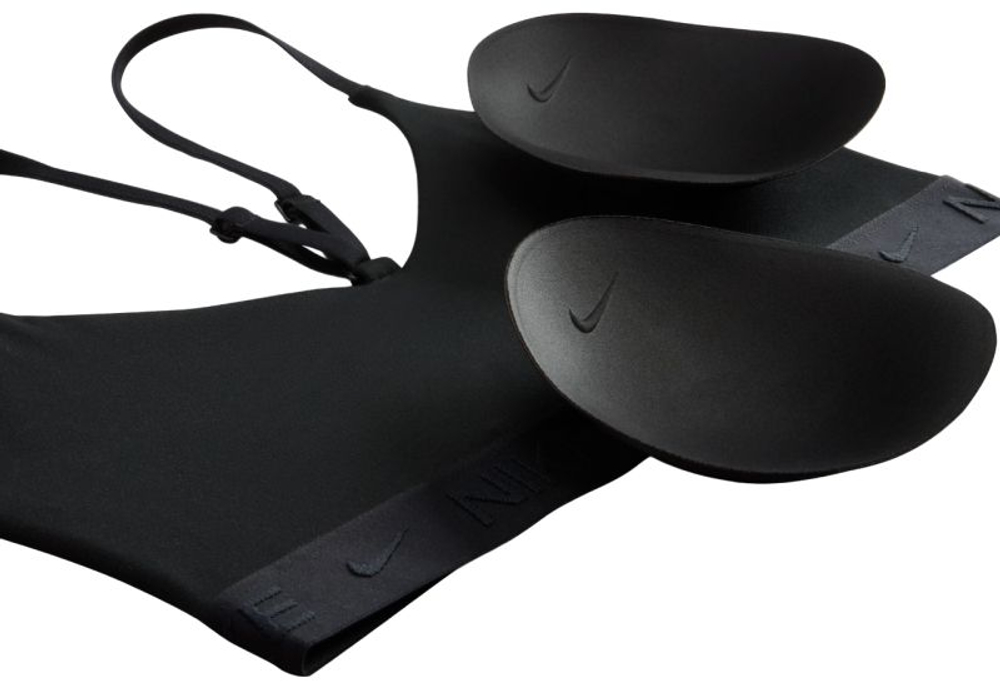 Теннисный бюстгальтер Nike Indy Light Support Padded Adjustable Sports Bra - black/black