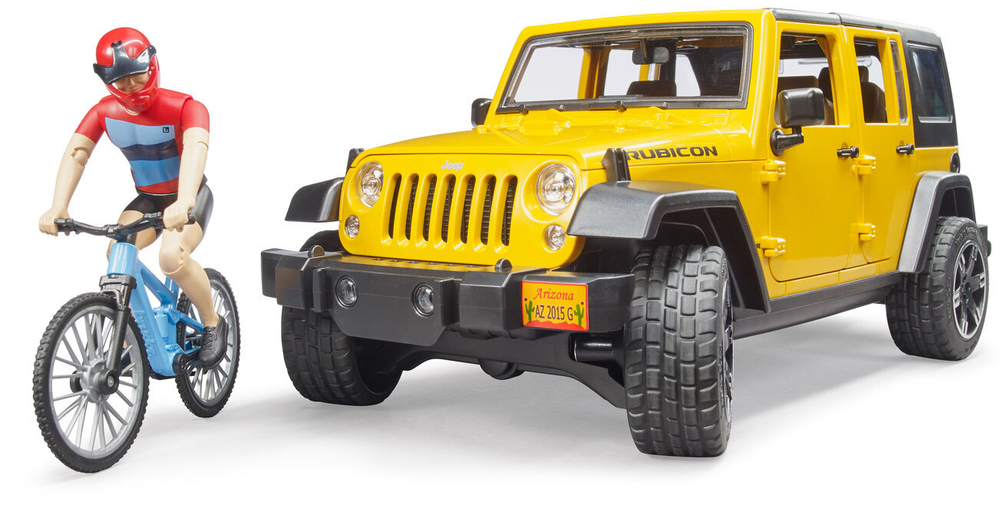 Внедорожник Wrangler Rubicon Unlimited c велосипедистом