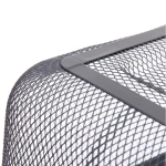 Корзина для хранения металлическая с деревянными ручками «ФАРГО», цвет серый, 19*24,5*40см (лейбл Селфи)