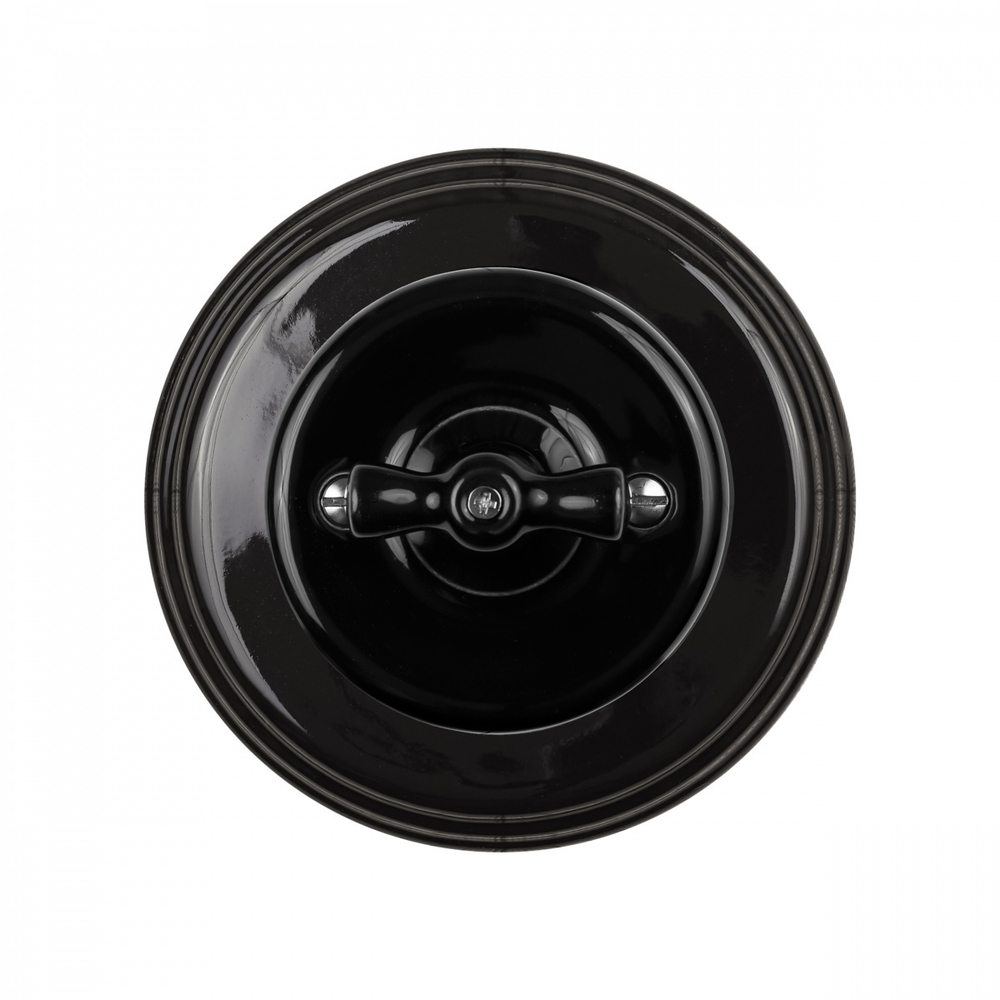 Рамка 1 постовая, керамика, цвет черный BF2-610-03