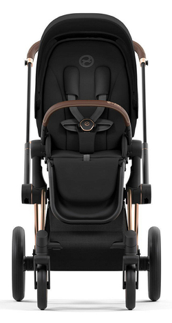 Коляска 3 в 1 Cybex Priam IV Rosegold complete и автокресло Cloud T i-Size Platinum White Plus Sepia Black