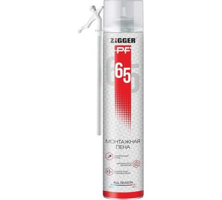 Пена монтажная ZIGGER PF 65л  830г.