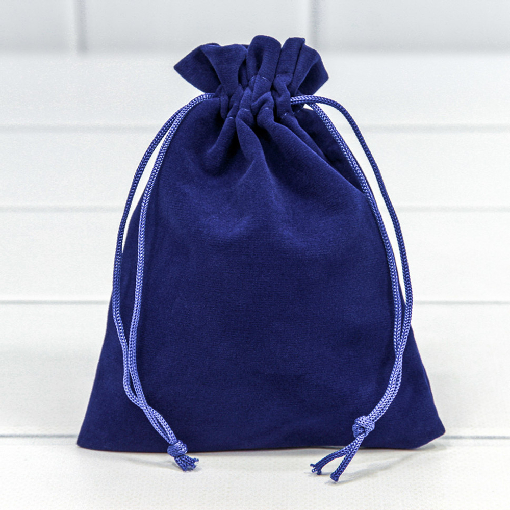 Мешочек 12х15см Бархат класс Б (Синий)