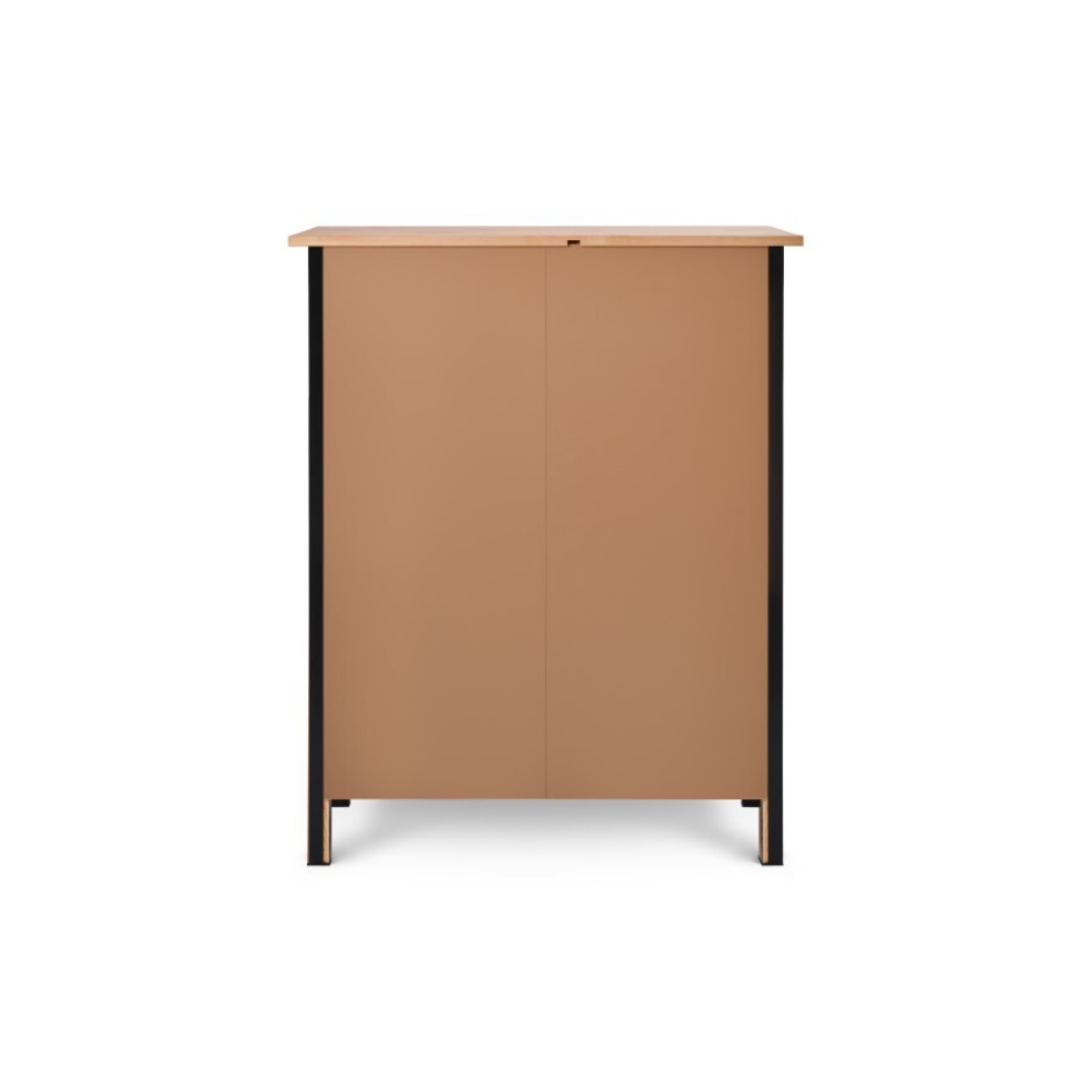 Комод с 6 ящиками деревянный, Хемнэс Hemnes/ Кымор, 108х50х131 см,черный/светло-коричневый