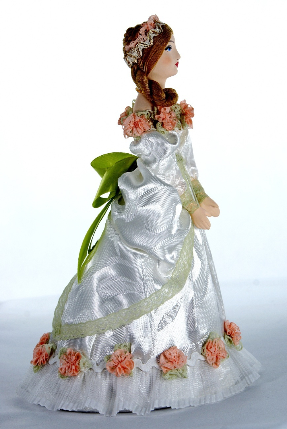 Кукла коллекционная Потешного промысла Дама в бальном платье. 19 в. Петербург