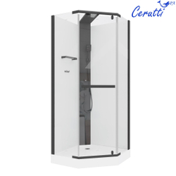 Душевая кабина Ceruttispa (ЧеруттиСпа) CHIKA901B, с низким поддоном, 90x90x225