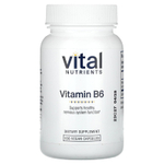 Vital Nutrients, Витамин B6, 100 веганских капсул (100 мг на капсулу)