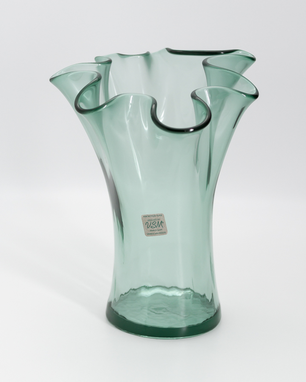 Ваза 23см San Miguel Artesania зеленая