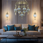 Citilux Каир CL419186 Люстра подвесная Мозаика Синяя