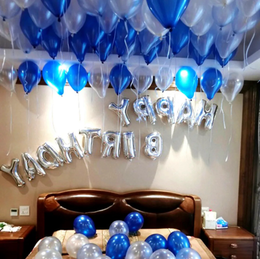 Декор гостиничного номера воздушными шарами #6