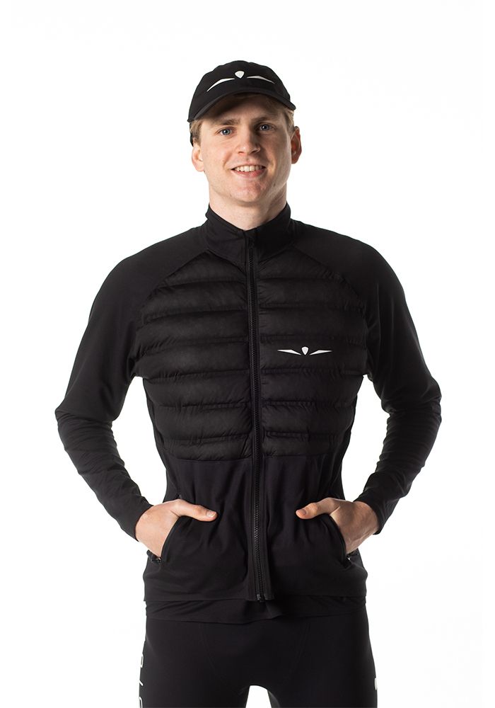 ЛОНГСЛИВ С ПУХОВОЙ ВСТАВКОЙ МУЖСКОЙ LONG SLEEVE DOWN PUFFER | BLACK