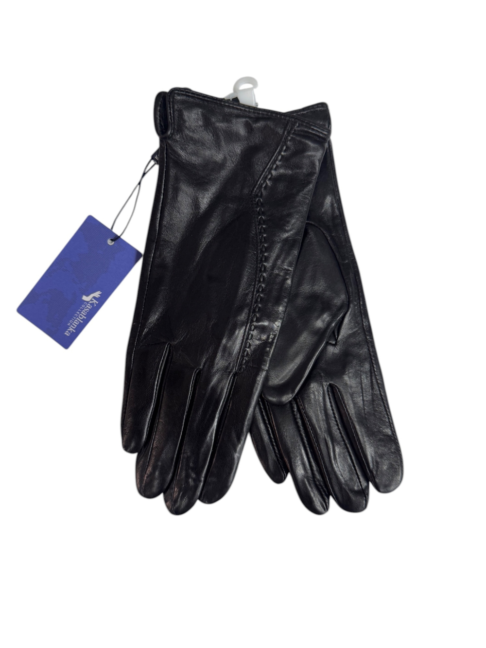 Перчатки.Женские.Кожаные.Люкс качества. Подклад: на шелке. Kasablanka. 5 шт в упаковке.