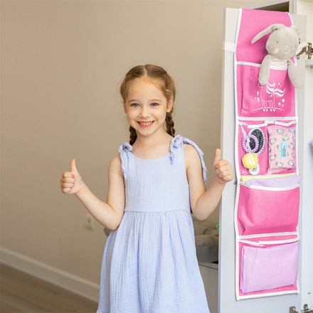 Кармашки для детского сада на резинке. Единорог