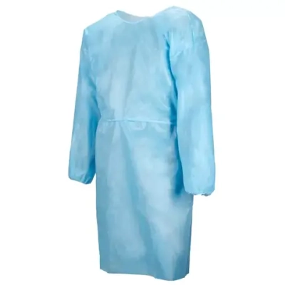 Халат хирургический нестерильный Евростандарт 140 см плотность 25 размер 52-54 рукав резинка