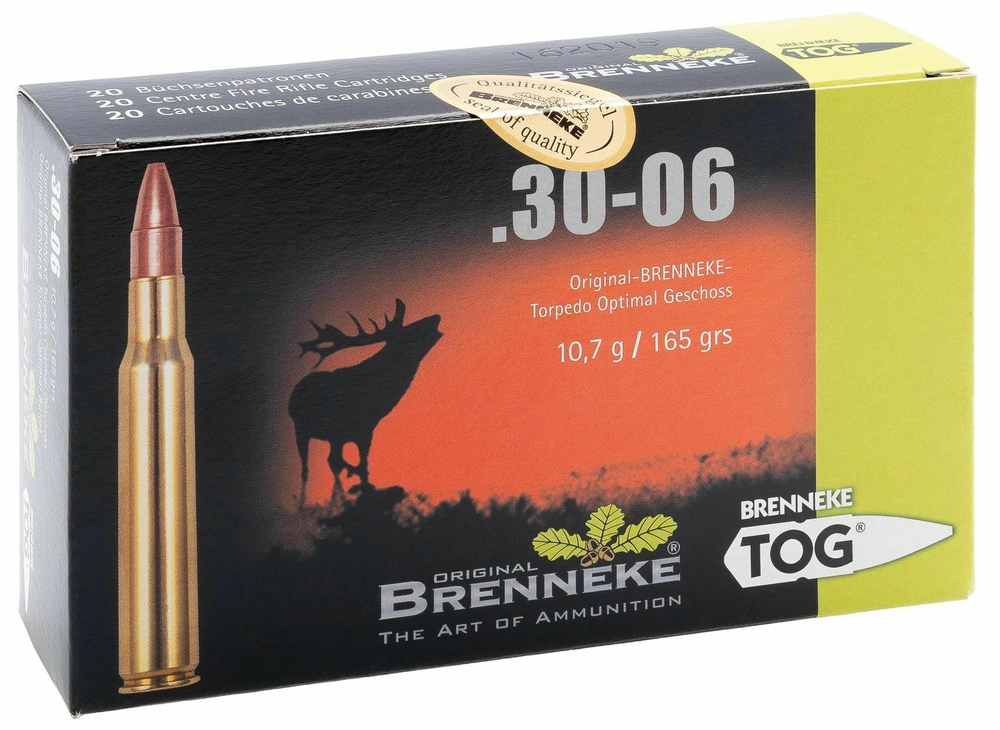 Патрон .30-06 SPRG BRENNEKE TOG 10,7г, коробка 20 шт.