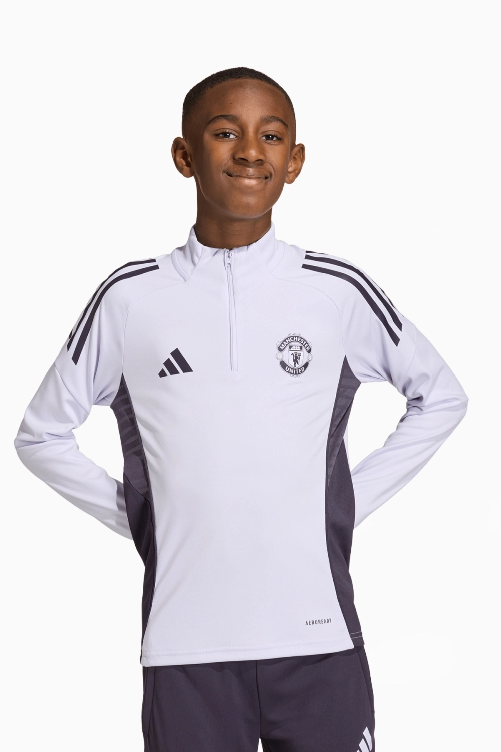Кофта adidas Manchester United 25/26 Training Top Junior - фиолетовый