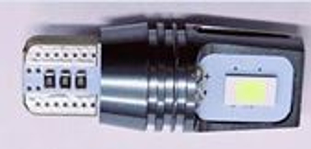 Светодиод 12V T10  6SMD 3570 WHITE CSP 5.5W 6000K (биполярные) (2шт) SUPER VISION Парус SP-04T10