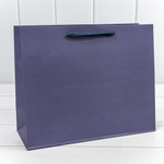 Пакет подарочный 32х26х12см "Люкс" (Синий, Крафт)