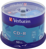 CD-R Verbatim   700Mb 52x sp. &lt;уп.50  шт&gt;  на шпинделе &lt;43351&gt;