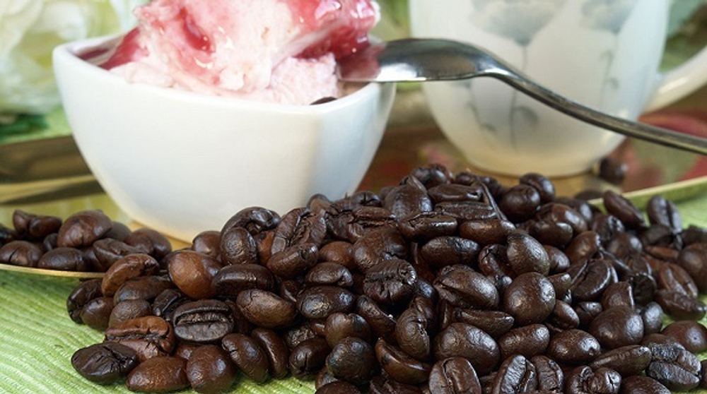 Кофе в зернах ароматизированный Santa Fe Панна котта (клубника) Арабика 1кг