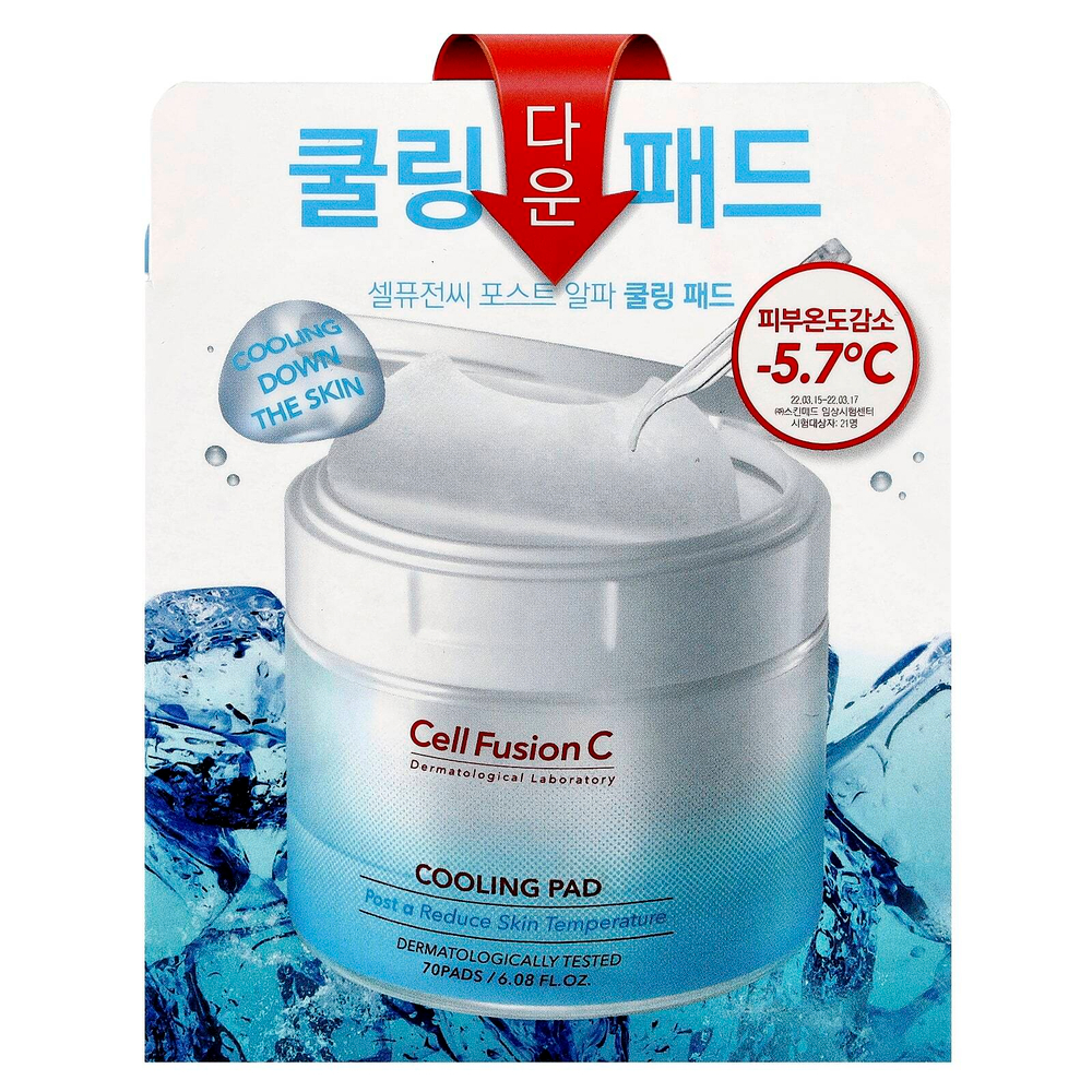 Cell Fusion C, Cooling Pad, 70 таблеток, 180 мл (6,08 жидк. Унции)