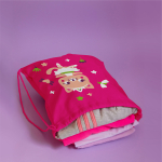 Мешок в садик 33х40, Кошечка балерина (фуксия)