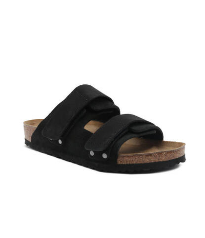 Шлепанцы кожаные uji vl nu black Birkenstock - черный(1024810)