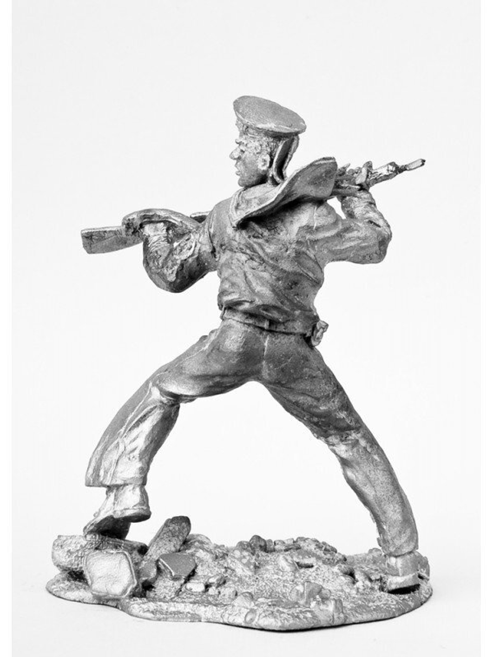 Оловянный солдатик Моряк с винтовкой. Оборона Севастополя, 1941-42 г.г.