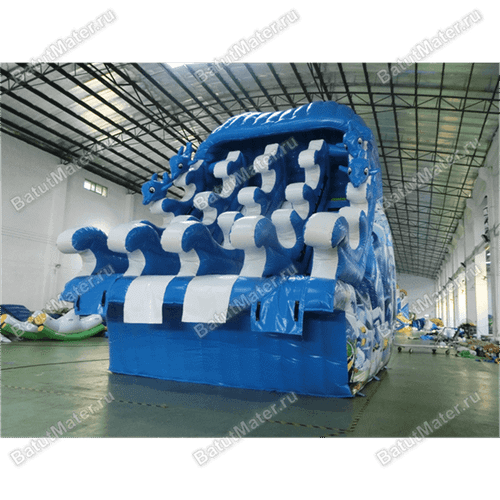 Надувная водная горка для бассейна «Сальто дельфина» 10*7*9 м
