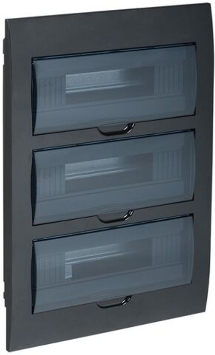 Корпус пластиковый ЩРВ-П-36 IP41 черный KREPTA IEK