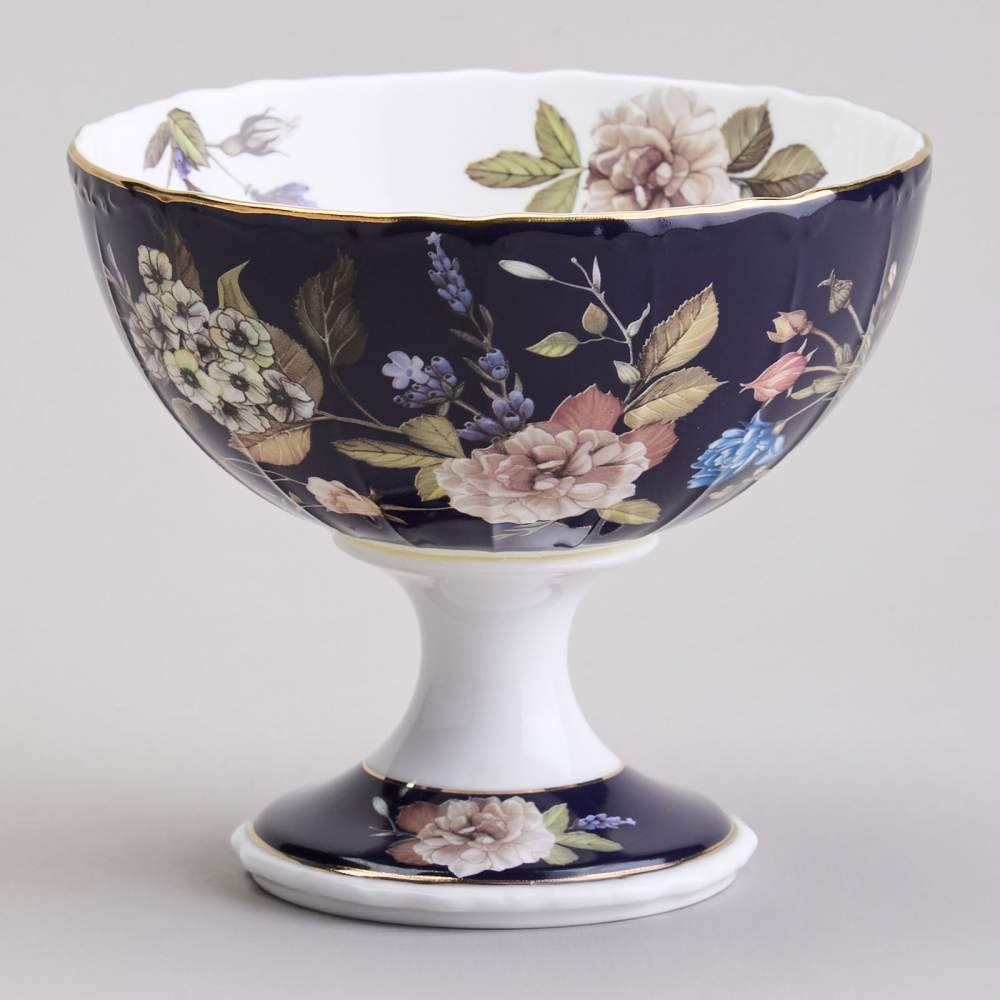 Ваза на ножке "Кобальт" 13*11см