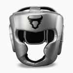 Боксёрский шлем Venum Ringhorns Charger Headgear silver/black