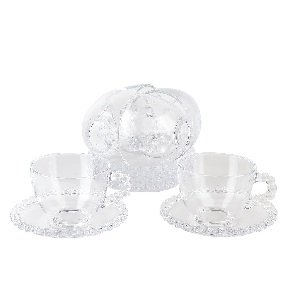 Набор чайный 12пр. "Gocciolina" (6 персон) v=220мл (стекло) (подарочная упаковка)