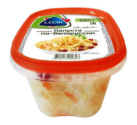 Салат "Капуста по-белорусски" 380г. Леор