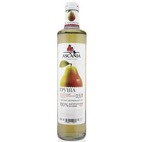 Напиток газированный Аскания "Груша", стекло, 500 мл