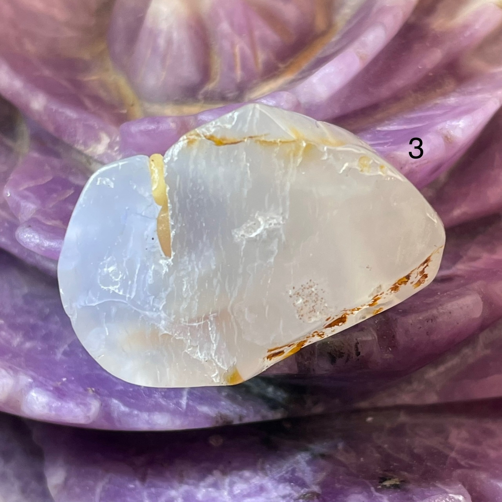 49457  Агат голубой Сапфирин Бусина срез 28-30мм