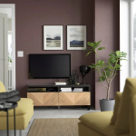 Тумба под ТВ - IKEA BESTÅ/BESTA, 120x42x48 см, черный, Бесто ИКЕА