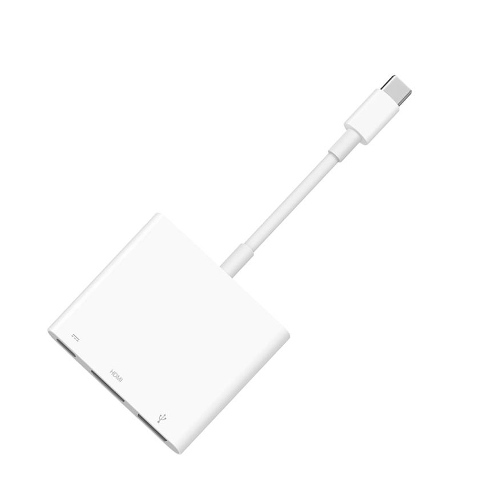 Многопортовый цифровой AV-адаптер Apple с USB-C Подключение: встроенный кабель USB-C. Порты: USB-C, USB-A 3.2 Gen 1, HDMI 2.0 (до 4K 60 Гц)