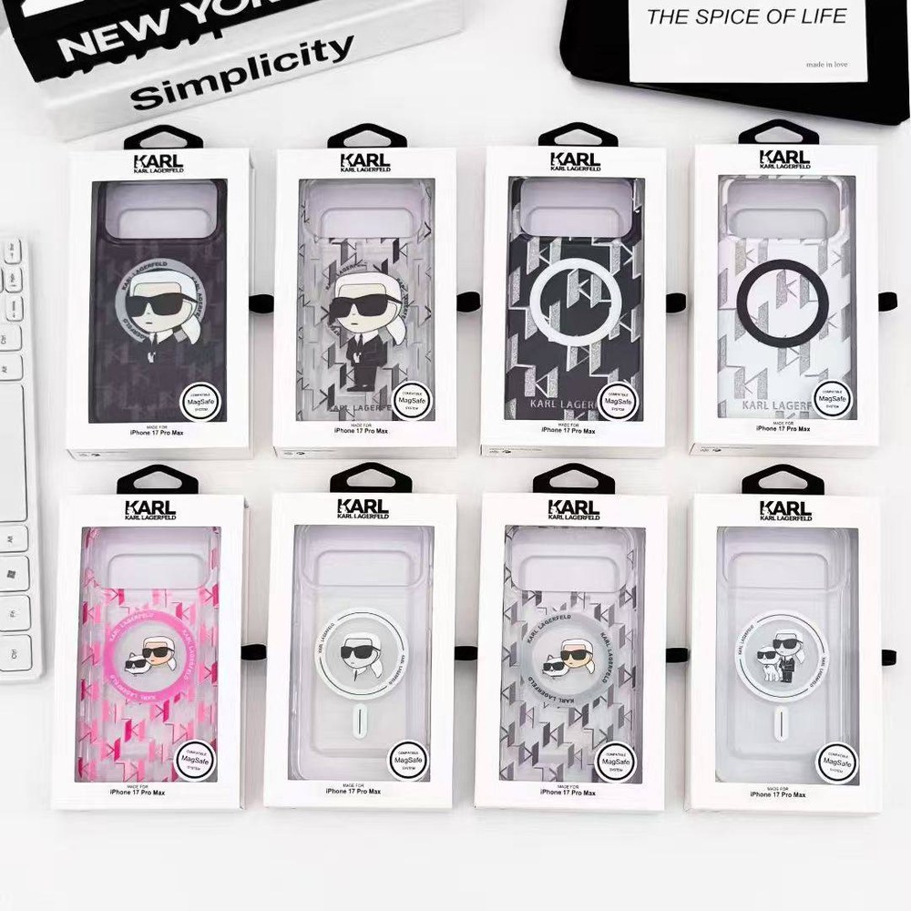 KARL LAGERFELD прозрачные с MagSafe iPhone 17 Pro