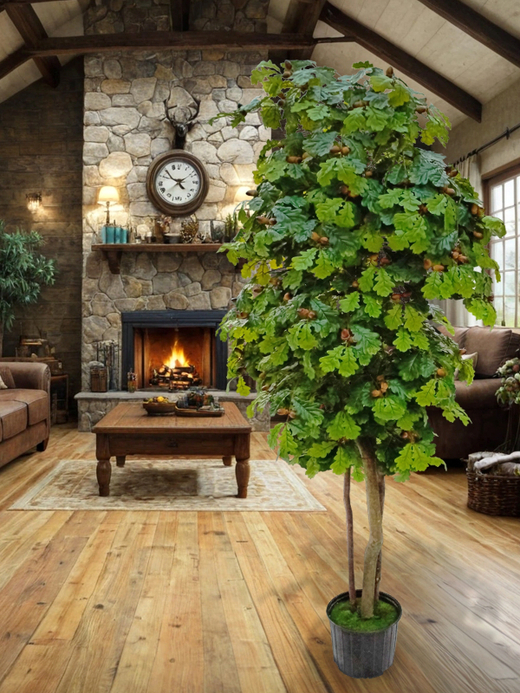 Искусственный Дуб 220см в техническом кашпо