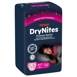Трусики-подгузники Huggies Dry Nites Дев 4-7 10шт