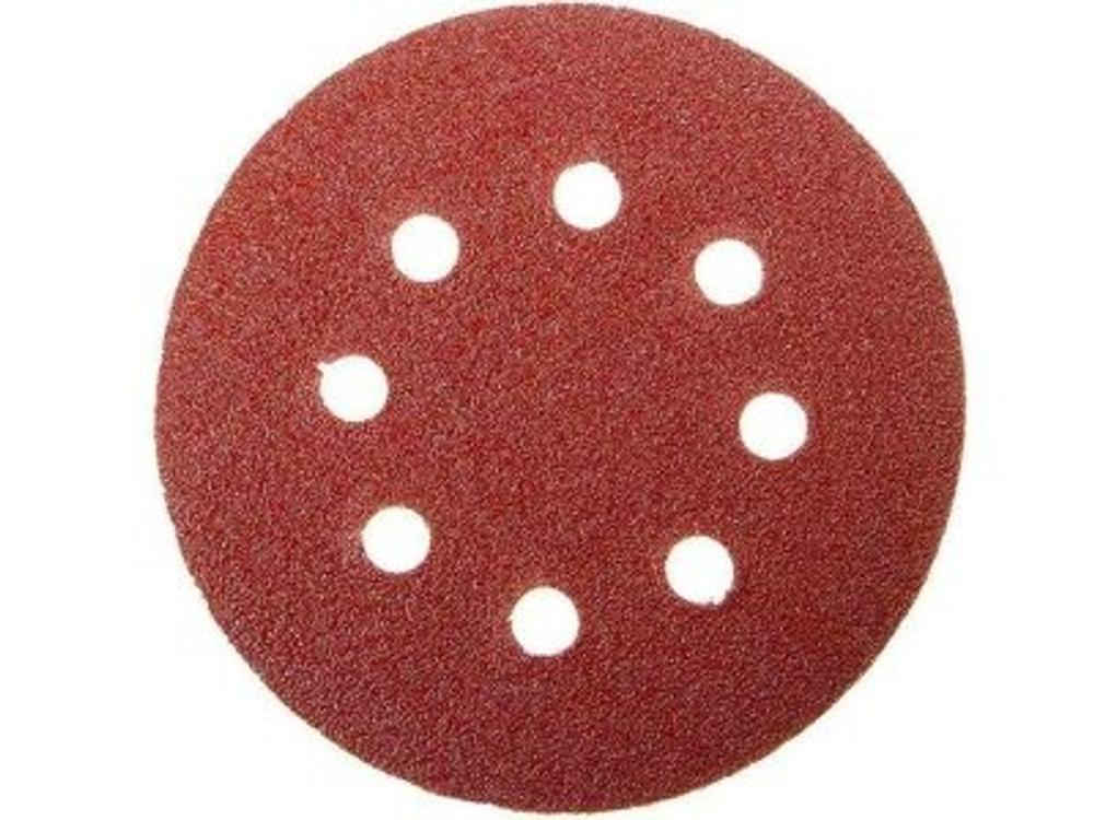 Круг абразивный на велюр осн зер 80 d125  8 отв (5шт/уп)