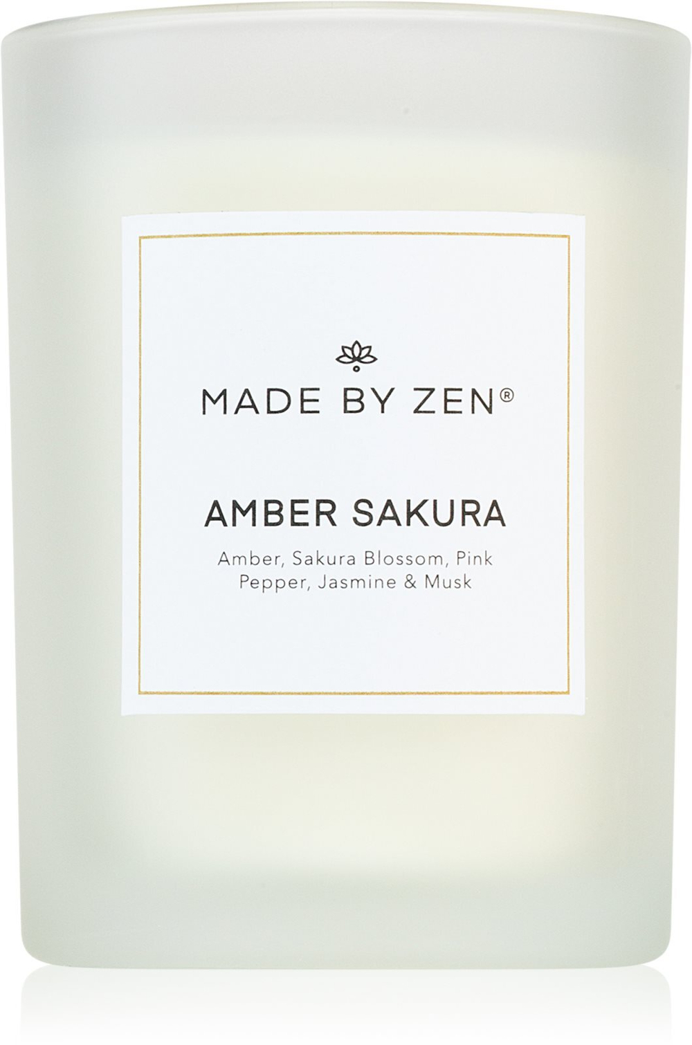 MADE BY ZEN Amber Sakura - ароматическая свеча /   250  g  / GTIN 5060187865125